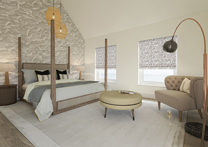Meander, Beige - Roman Blind - Image 6